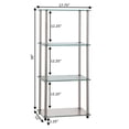 thumbnail image 3 of Convenience Concepts Designs2Go Tour Classique en Verre à 4 Niveaux, Verre, 3 of 5