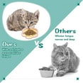 thumbnail image 4 of La comida de cerámica para gatos de la forma de la flor platea los cuencos bajos para los gatitos y los animales pequeños, 4 of 6