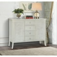 thumbnail image 4 of Gallerie Decor Antiqued Carved Large Transitional Wood Cabinet in White, 4 of 5