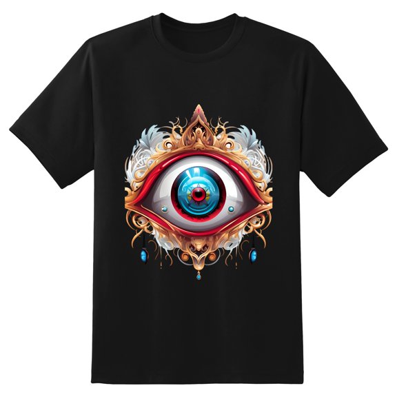 Men's Graphic TeeEyeball (6) Letter Print T-Shirts Round Neck Short Sleeves Sizes XS-5XL Summer Daily Casual Tops