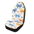 thumbnail image 4 of ALAZA Bow and Hearts Car Seat Covers 2 PCs Universal Auto Front Seats Interior Protector, 4 of 7