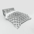 thumbnail image 3 of Ambesonne Abstract Bedding Set 3 Pcs, Trippy Fractal Rounds, Twin, Black and White, 3 of 3