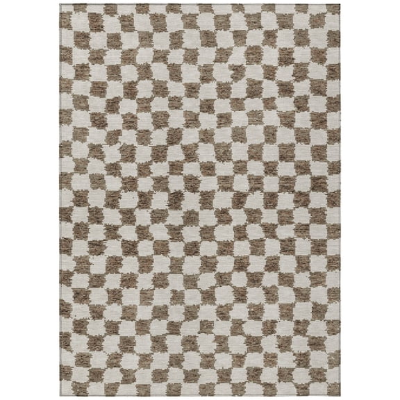 Dalyn Rugs Machine Washable Indoor/Outdoor Chantille Brown 2'6" x 3'10" Rug