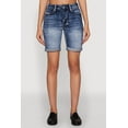 thumbnail image 4 of Womens WAX Fixed Cuff Denim Bermuda Shorts, 4 of 5