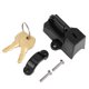 thumbnail image 1 of Candado de seguridad universal para casco de motocicleta de 22 mm y 7/8 "con 2 llaves (negro), 1 of 8
