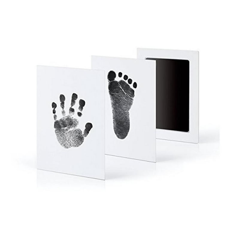 PINGPING Baby Care Air Drying Soft Clay Baby Handprint Footprint Imprint  Kit Casting Parent Child Hand Inkpad Fingerprint Kids Toy Kids Arts and