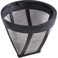 thumbnail image 4 of Permanent coffee machine filter (filter for coffee and tea machines, Ø 12 cm, height 10 cm, stainless steel mesh, reusable, dishwasher safe, spare for size 4) Black, 4 of 5