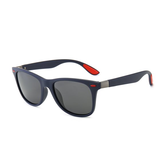 Adult Retro Round Sunglasses Polarized UV400 PC Lens Black Frame Unisex Timeless Style for Everyday Wear Daily