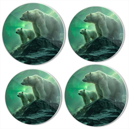 

Bahomeck Gas Stove Burner Cover Set Of 4 Mother Polar And Cub Stand On The Top Of Icy Mountain Metal Electric Stove Burner Covers Protecting Gas Stoves Kitchen Decor，8 Inch And 10 Inch