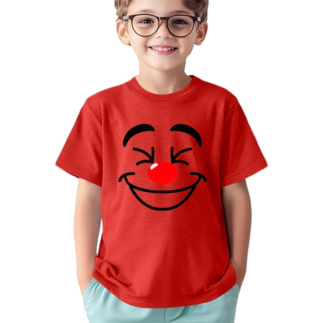 T-shirts et Chemises pour Enfants - T-Shirt à Col Rond à Manches Courtes Confortable avec Imprimé pour Filles, Tenue de Sport Décontractée pour Actives