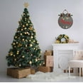 thumbnail image 3 of Eveokoki 12" Be Merry Sign Christmas Welcome Sign for Front Door Round Wooden Hanging Wreaths for Porch Home Wall Decor Farmhouse Christmas Holiday Decoration Outdoor Indoor, 3 of 5