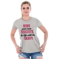 thumbnail image 3 of Biscuits And Gravy Funny Saying Silly Womens Fitted Plus Size Graphic Tee Brisco Brands 2X, 3 of 5