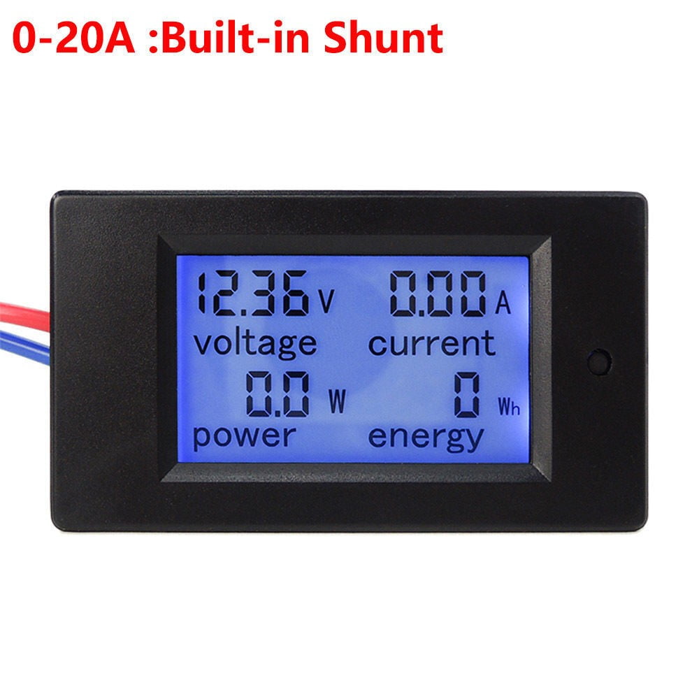 100a DC Digital Watt kWh Current Power Energy Meter Ammeter Voltmeter 7-100v US for sale online 