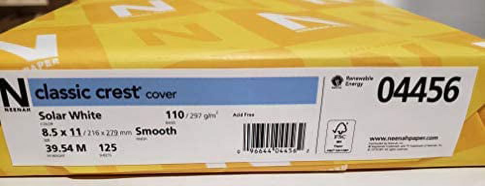 Neenah Paper 4456 Neenah 110lb Classic Crest Cardstock 8.5"X11" 125 per Package