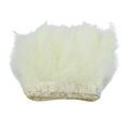 thumbnail image 2 of Rongfmy 2m Turkey Feather Fringe Trims Lace Ribbon Sewing Decorations beige, 2 of 9