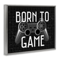 thumbnail image 2 of Stupell Industries Contemporary Born To Game Retro Gray Floating Frame Canvas Art, 21 x 17, by Kim Allen, 2 of 8
