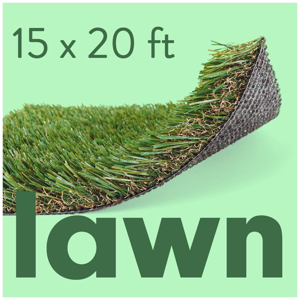 ALLGREEN Lawn 15 x 20 FT Artificial Grass for Pet Lawn and Landscaping  Indoor/Outdoor Area Rug