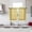 Yellow, variant on Uuiauoio Short Linen Tier Curtains Rod Pocket Semi Sheer Half Kitchen Curtain Light Filtering Thick Drapes for Bathroom, Set of 2 Panels