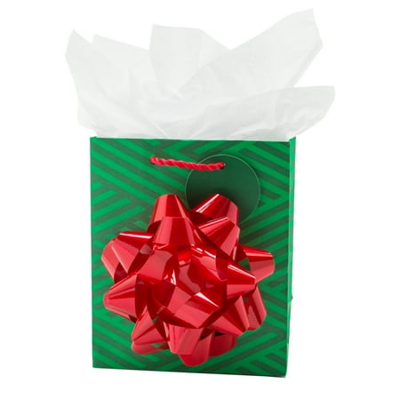 Hallmark Small Christmas Gift Bag With Tissue Paper Green Hallmark Small Christmas Gift Bag With Tissue Paper Green