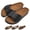 Black, variant on Minglewis Women Cork Slide Sandals, Adjustable Buckle Arch Support Cork Footbed Slip On Slides, Non Slip Casual Summer Indoor Outdoor Beach Walking Slippers