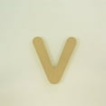 thumbnail image 2 of Package of 1, 14 Inch X 1/2" Thickness MDF Letter v in The Gotham Rounded Font, Thick, Lower Case for Art & Craft Project, Made in USA, 2 of 4