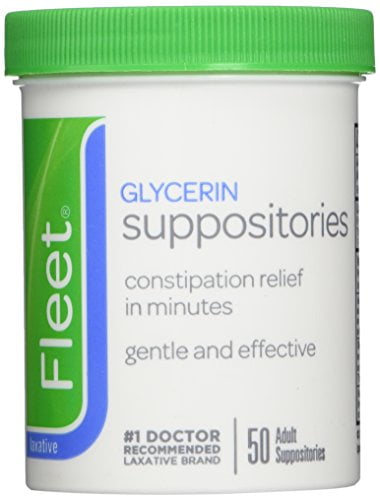 FLEET Adult Glycerin Suppositories-50ct (Pack of 4)