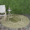 thumbnail image 2 of Safavieh Courtyard Cooper Botanical Indoor/Outdoor Area Rug, Olive/Natural, 7'10" x 7'10" Round, 2 of 9