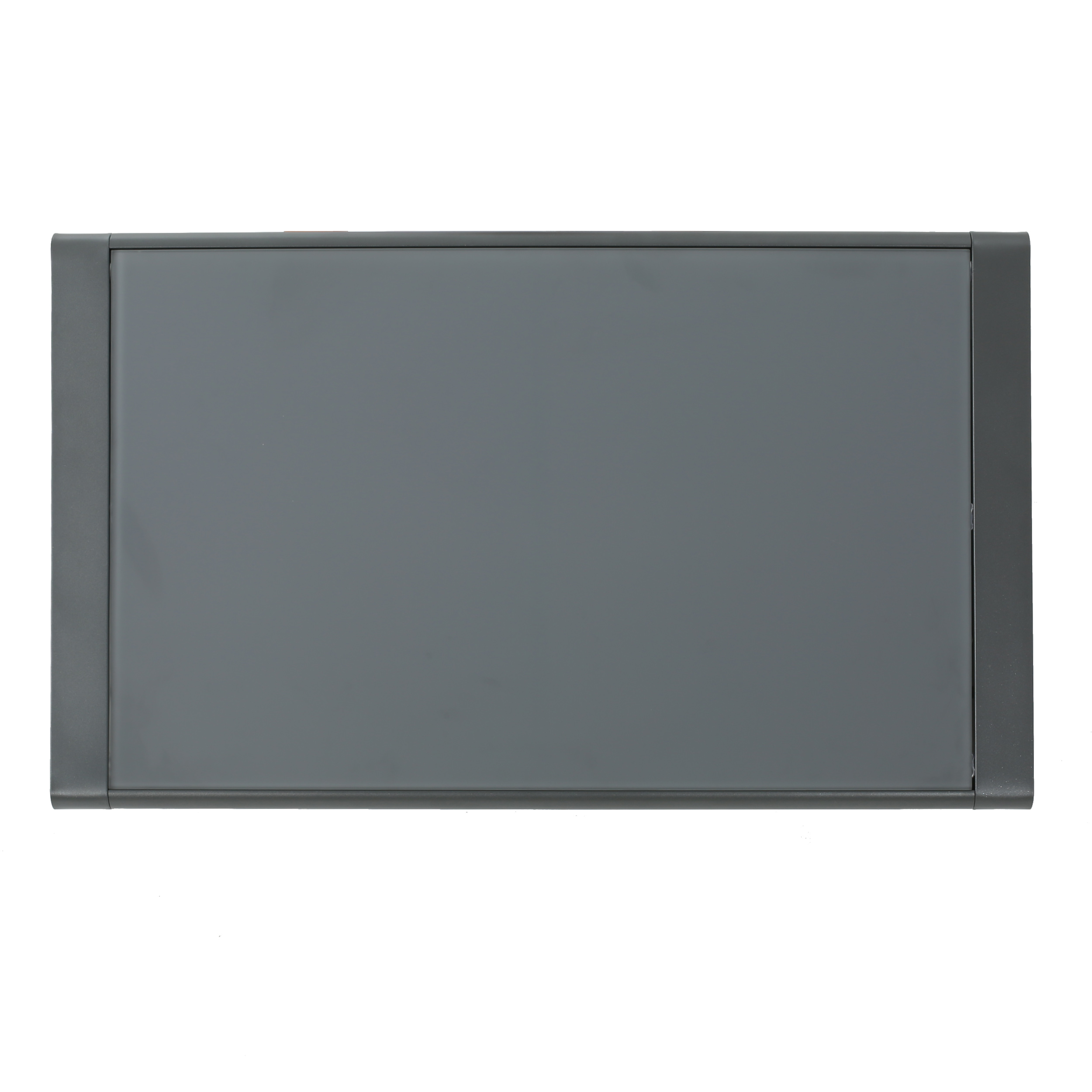 Miller Outdoor Aluminum Coffee Table with Tempered Glass Table Top, Grey