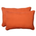 thumbnail image 1 of Pillow Perfect 496658 Sundeck Orange Surdimensionné Rectangle Jeter Oreiller (Lot de 2), 1 of 4