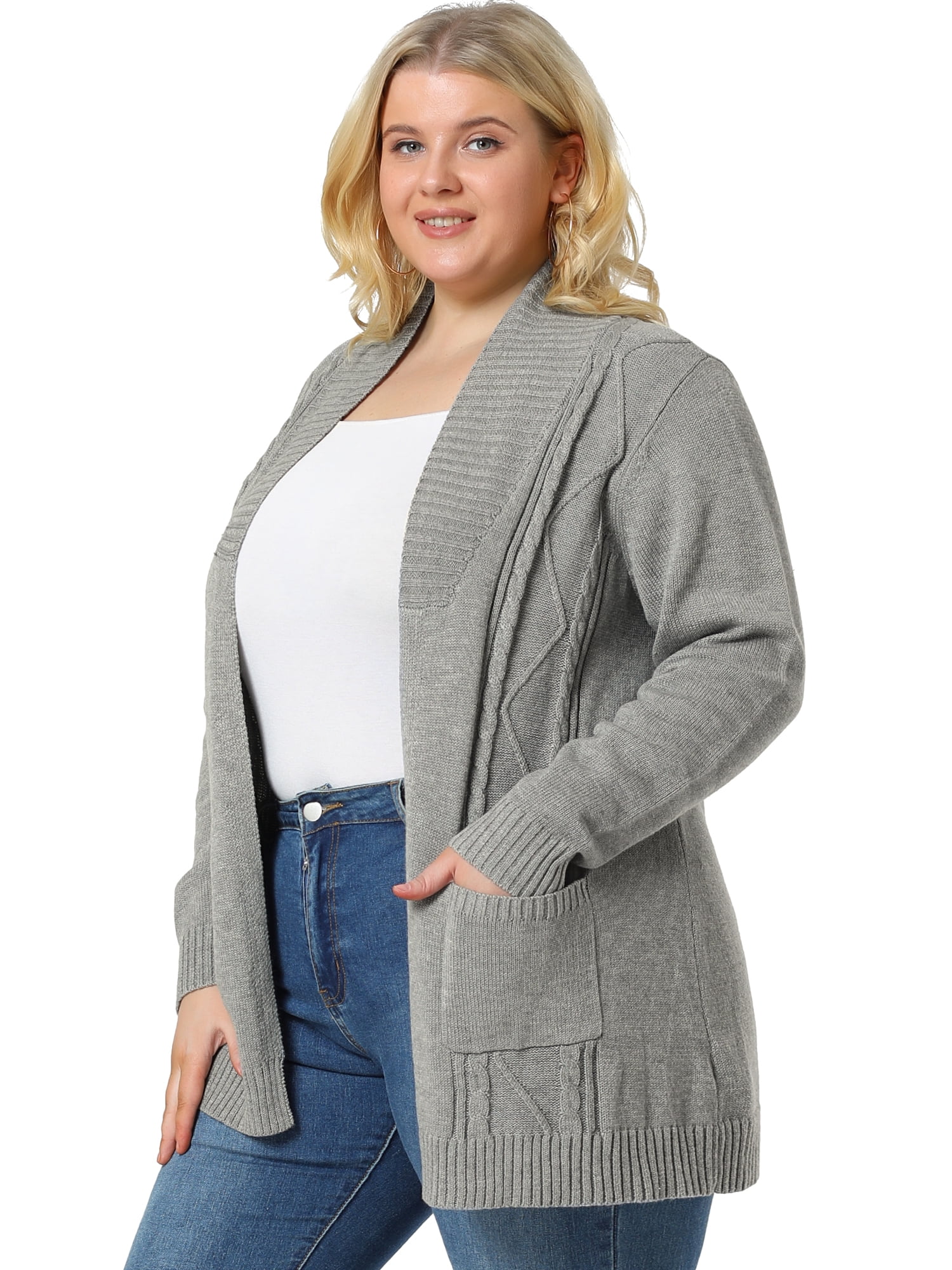 Long Sleeves Sweater Cardigan | Walmart 