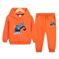 thumbnail image 2 of Linfrsh Toddler Baby Boy Fall Outfit Set Long Sleeve Hoodie Sweatshirt Jogger Pants 2T 3T 4T 5T Boys Clothing, 2 of 5