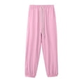 thumbnail image 5 of KPOPLK Boys Hiking Pants Lightweight Athletic Jogger Toddler Quick Dry Track Sweatpants for Kid Boys Casual Clothes 3t 4t 5t 6t 7t 8t 9t 10t Size 9-10 Years,Pink, 5 of 6