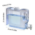 thumbnail image 3 of Large Capacity Plastic Drink Dispenser with Spout, Leak-Proof Water Container for Parties Picnics BBQs, Transparent Beverage Server for Juice Iced Tea, 3 of 6