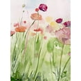 thumbnail image 2 of Parker, Jennifer Paxton 12x14 White Modern Wood Framed Museum Art Print Titled - Among the Watercolor Wildflowers I, 2 of 4