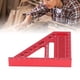 thumbnail image 4 of Escuadra De Carpintero Pequeña, Escala Grabada Con Láser, Multifuncional, Orificios De 1/4 De Diámetro, Regla Cuadrada Triangular, aleación De Aluminio, Acabado Anodizado Rojo, 4 of 7