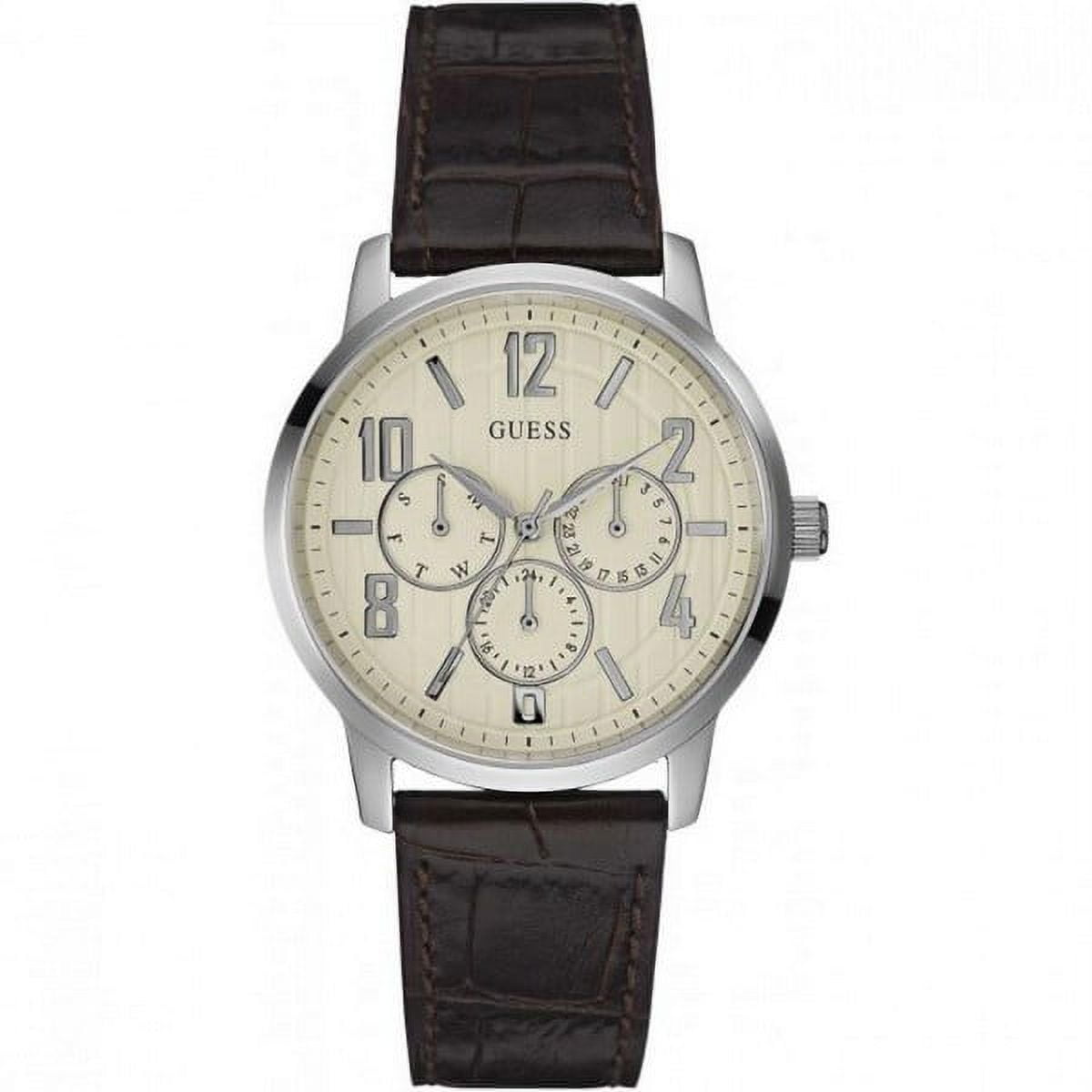 Guess W95127G2 steel men's quartz watch day date Japan movt