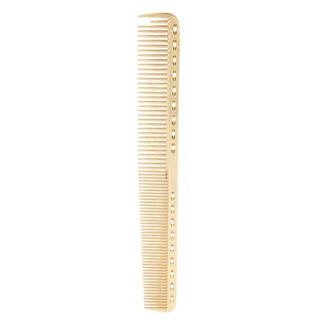 Peine de pelo profesional espacio aluminio acero inoxidable peine antiestático herramientas de belleza Gold02