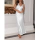 thumbnail image 3 of Vestido largo VUBIYA, corbata de seda con espalda escotada, satén para mujer, blanco, 3 of 6