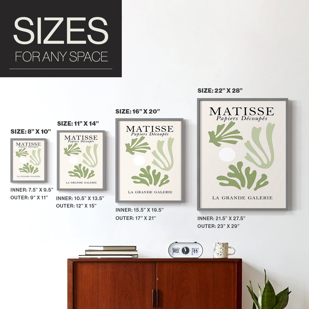 Matisse CCLXXXV in Solid Wood 22 x 28 Framed Print