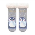 thumbnail image 1 of Kids Socks Christmas Cartoon Fuzzy Warm Fleece Non Slip Winter Slipper Socks GY1 4-7 Years, 1 of 4