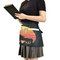 thumbnail image 2 of Yayeee Waist Apron with Pockets for Cooking Waterproof Half Server Aprons, Sunset Star Pattern, 2 of 7