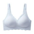 thumbnail image 6 of 42b Bras for Women Push Up No Show Bra Women's Seamless Bra Wavy Wireless Full Coverage Padded Smoothing No Underwire Comfort V Neck Bralettes, 6 of 6