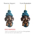 thumbnail image 5 of FUNDUFI Christmas Puppy Dog Hanging Pendants Casual Acrylic Flat Pendant Cute Dog Christmas Mini Ornaments Suitable For Holiday Home Party, 5 of 7