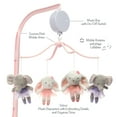 thumbnail image 4 of Bedtime Originals Tiny Dancer Musical Baby Crib Mobile - Pink, Animals, Elephant, 4 of 7