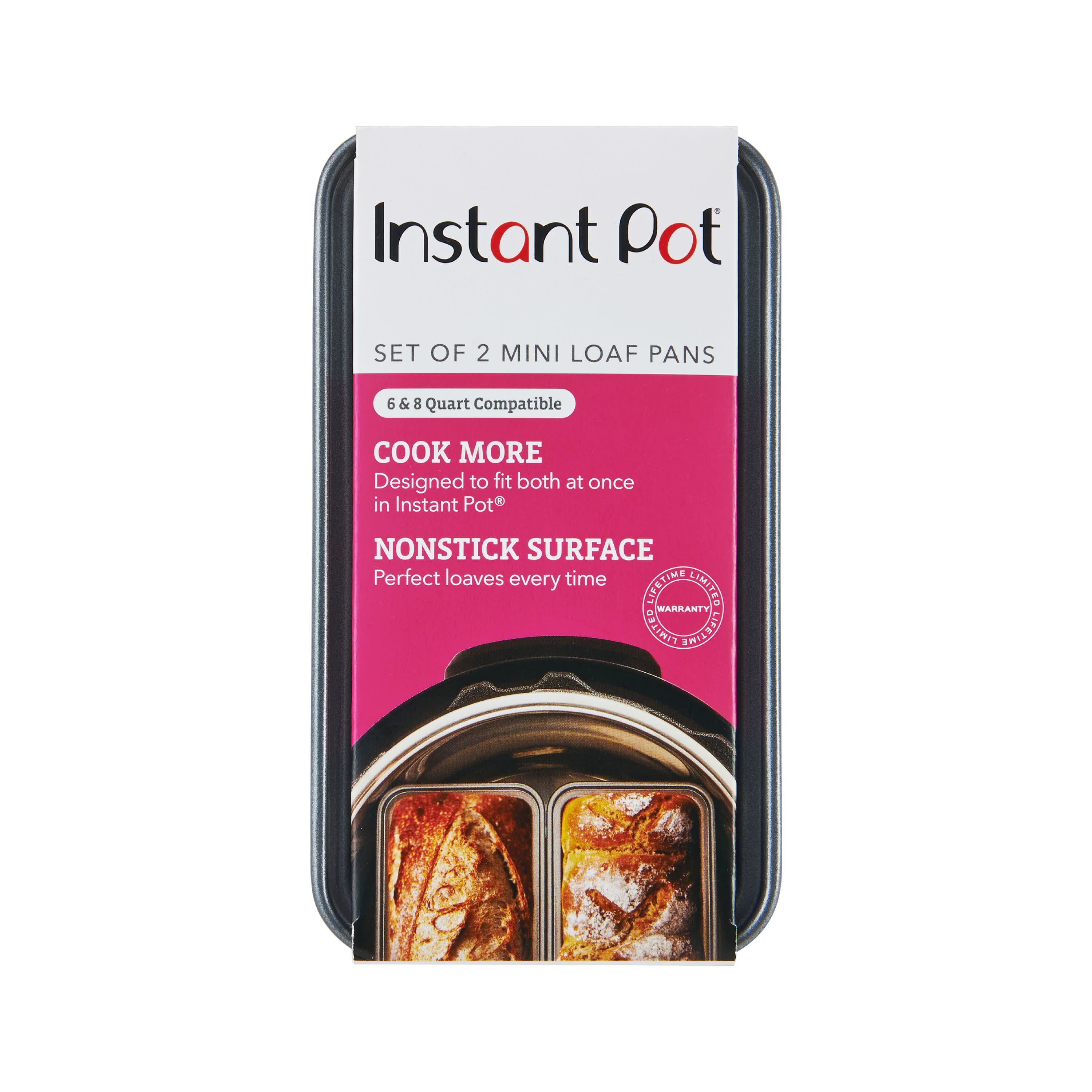 Instant Pot Official Non-Stick Mini Loaf Pans, Set of 2 - Walmart.com