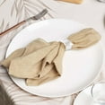 thumbnail image 4 of 12PCS Napkin Rings Napkin Buckle Holder Adornmen Alloy Silver, 4 of 15