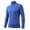 Blue, variant on Male Winter High Collar Thermal Underwear Long Sleeve T-Shirt - Fashion Basic Plain Design, Warm Fleece Lining - Perfect for Cold Weather, Ski Base Layer, Winter Commute,