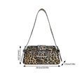thumbnail image 3 of Women Bag Retro Armpit Bag Handbag Purse Travel Shopping Bag Fashion Underarm Bag Leopard Print Shoulder Bag brown, 3 of 4