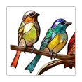 thumbnail image 3 of Home Desktop Living Room Wine Cabinet Office Colorful Exquisite Birds Series Ornaments Crafts, 3 of 5
