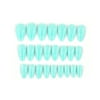 24PCS Fake Nails Tips Set Different Sizes Natural French Short False Nails Tips Full Cover Acrylic Artificial Nails for Nail Salons & DIY Nail Art Tool